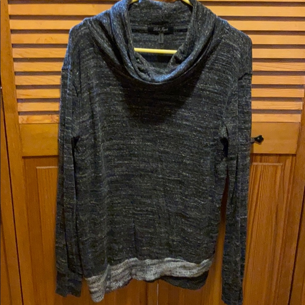Black N gray cowl neck sweater
